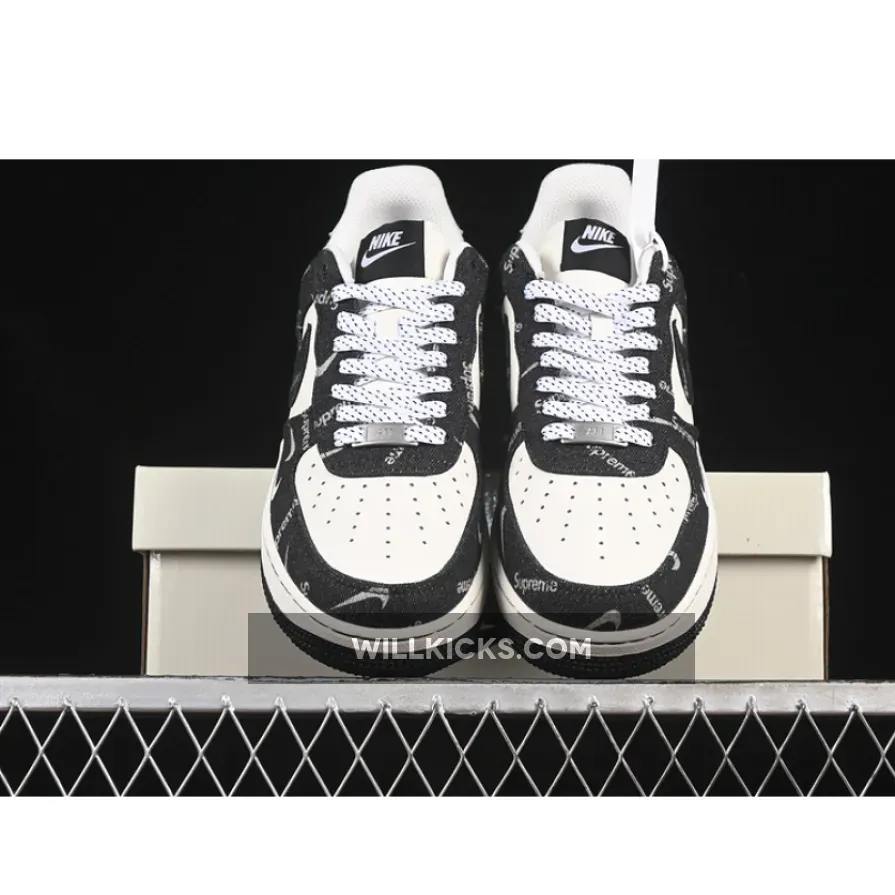 AIR FORCE 1 07 LOW SUP WHITE/BLACK AIR FORCE 1 07 LOW SUP WHITE/BLACK