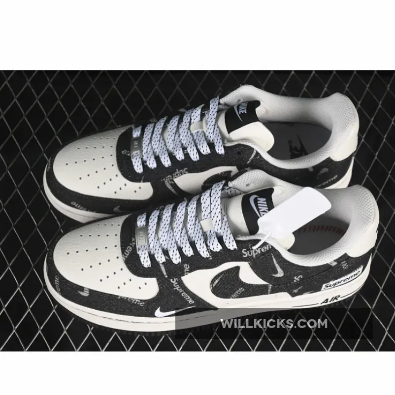 AIR FORCE 1 07 LOW SUP WHITE/BLACK AIR FORCE 1 07 LOW SUP WHITE/BLACK