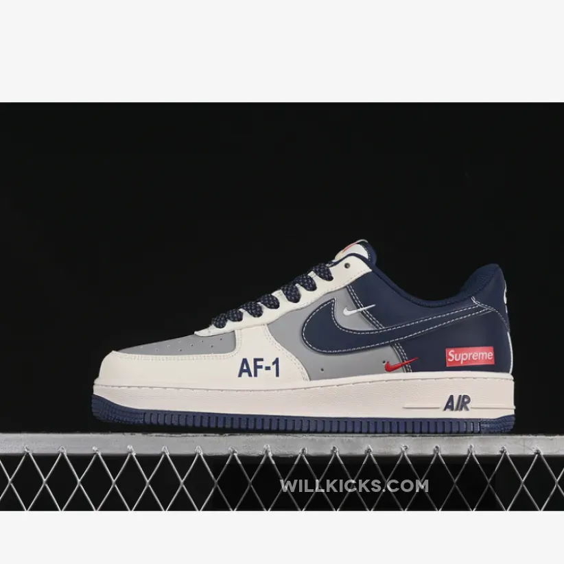 AIR FORCE 1 07 LOW SUPREME WHITE/GREY/BLUE