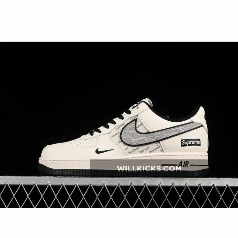 AIR FORCE 1 07 LOW SUPREME WHITE/GREY/BLACK