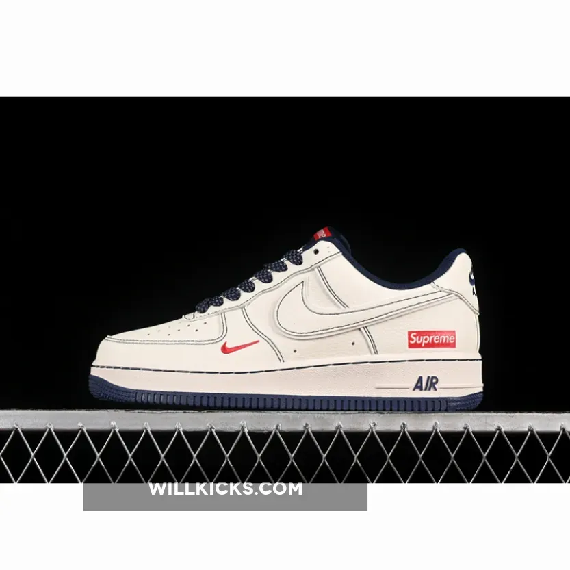 AIR FORCE 1 07 LOW SUPREME WHITE/BLUE/BLACK