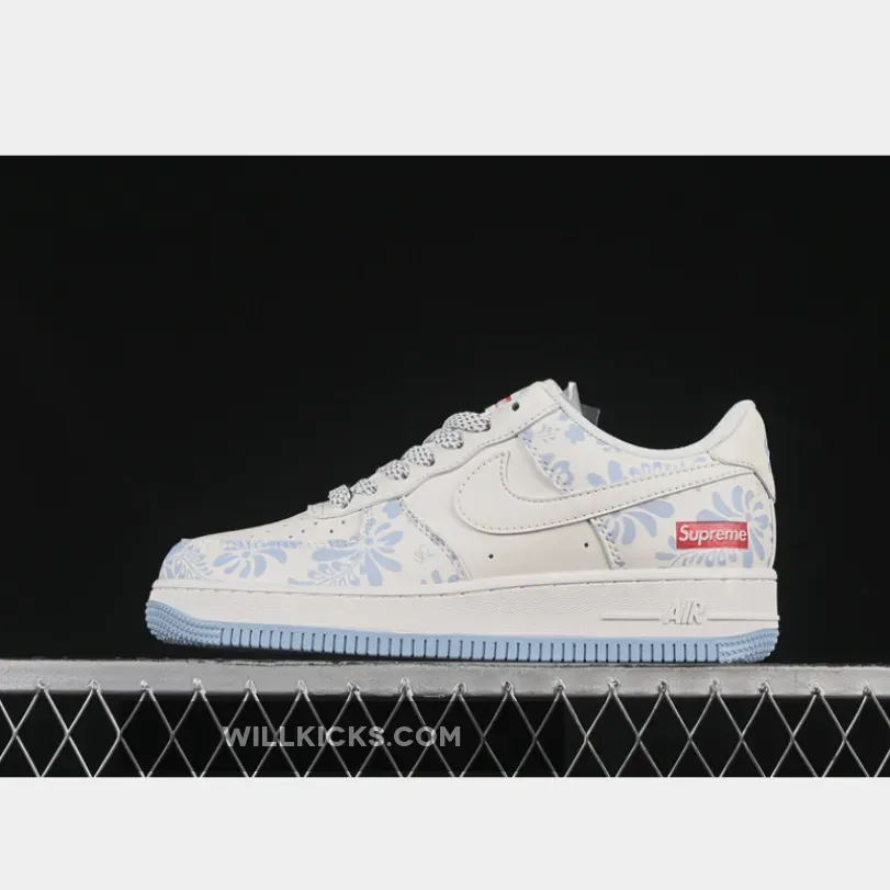 AIR FORCE 1 07 LOW SUPREME WHITE/GREY/BLUE