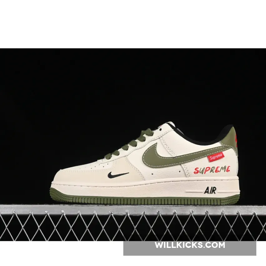 AIR FORCE 1 07 LOW SUPREME WHITE/GREY/GREEN