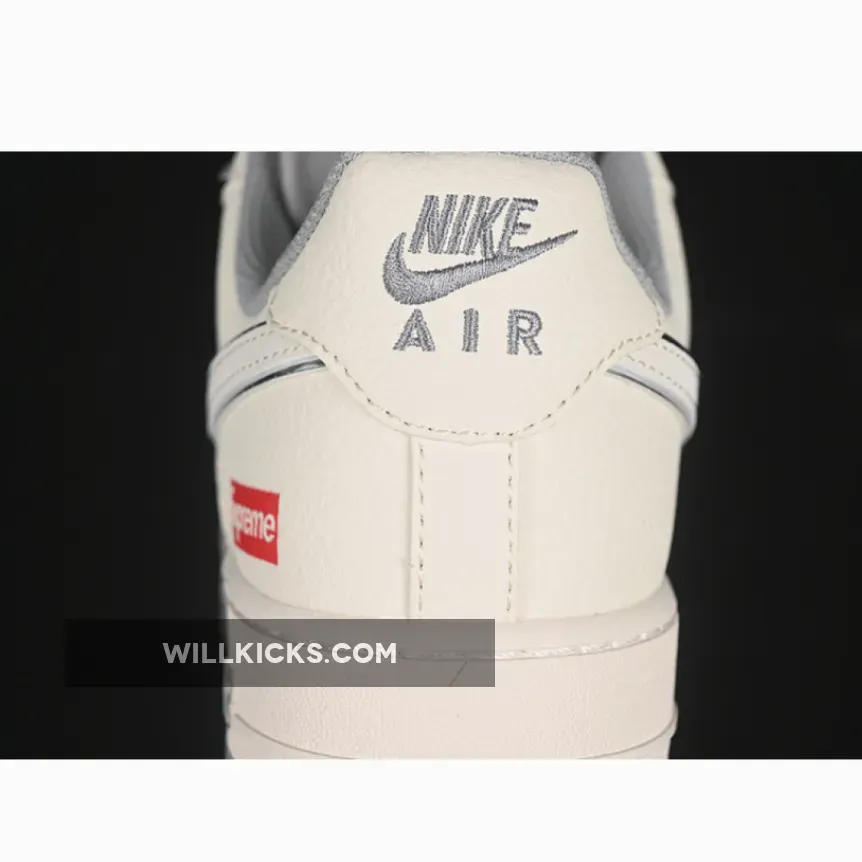 AIR FORCE 1 07 LOW SUPREME WHITE/GREY AIR FORCE 1 07 LOW SUPREME WHITE/GREY