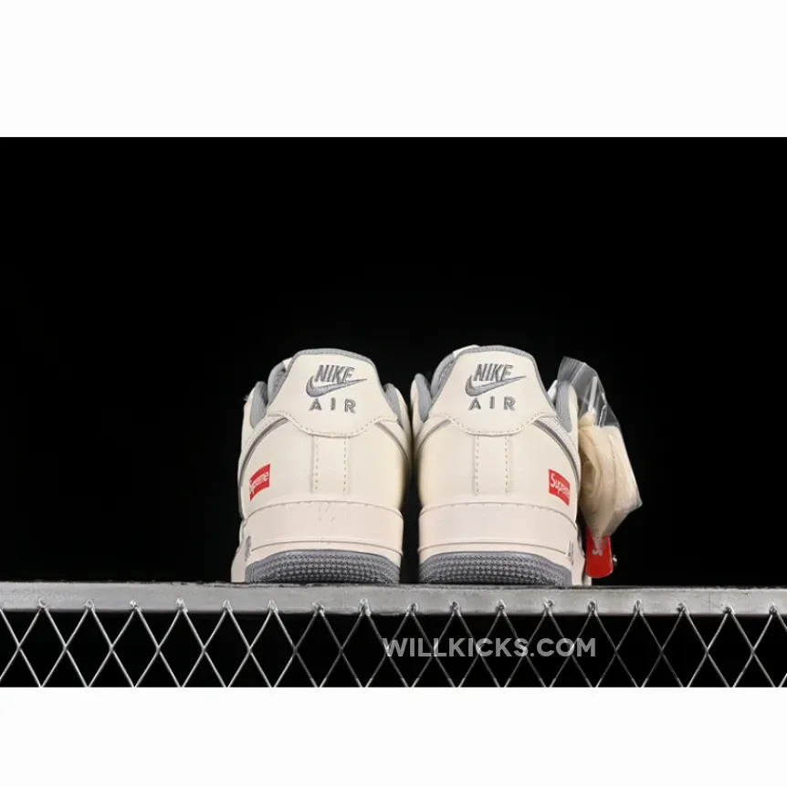 AIR FORCE 1 07 LOW SUPREME WHITE/GREY AIR FORCE 1 07 LOW SUPREME WHITE/GREY