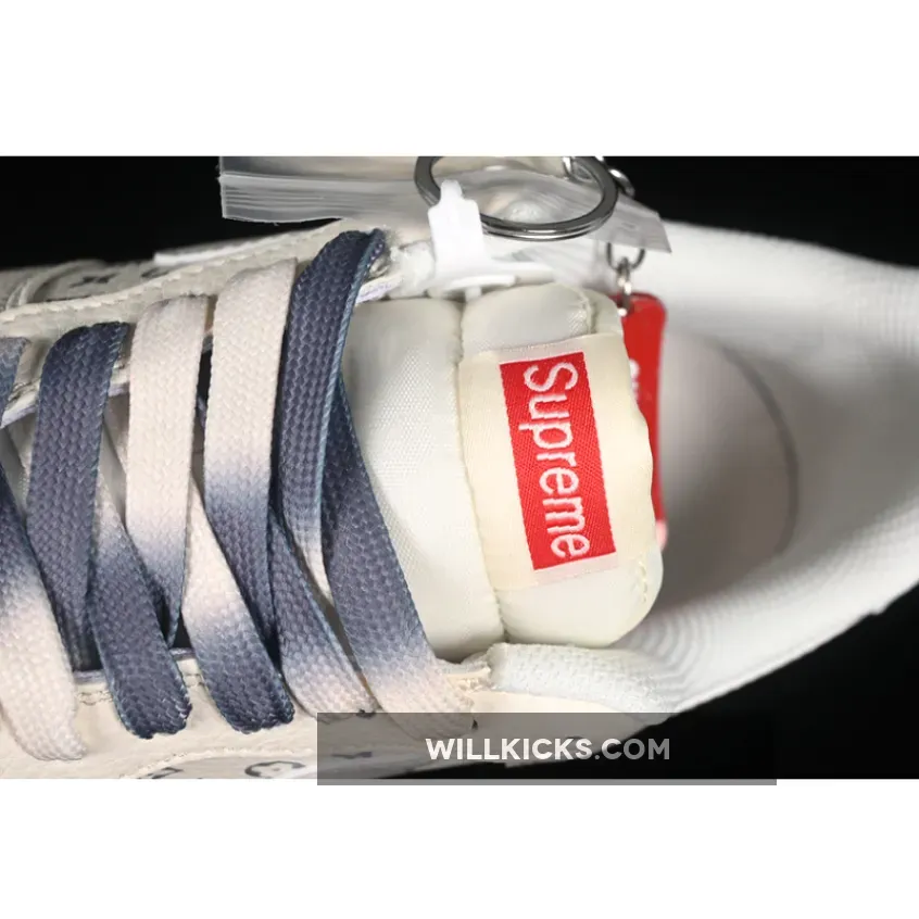 AIR FORCE 1 07 LOW SUPREME WHITE/GREY AIR FORCE 1 07 LOW SUPREME WHITE/GREY