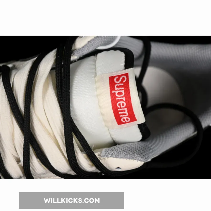 AIR FORCE 1 07 LOW SUPREME WHITE/GREY/BLACK AIR FORCE 1 07 LOW SUPREME WHITE/GREY/BLACK