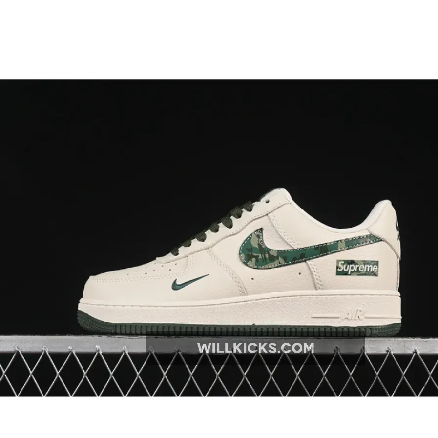 AIR FORCE 1 07 LOW SUPREME WHITE/GREEN AIR FORCE 1 07 LOW SUPREME WHITE/GREEN