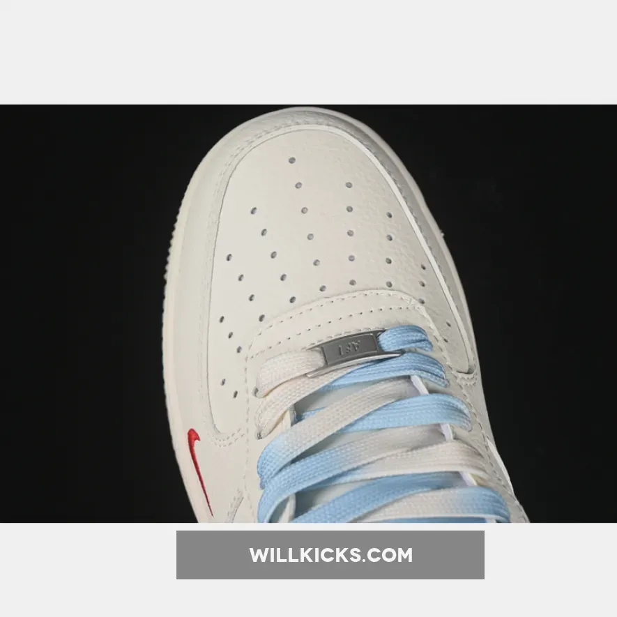 AIR FORCE 1 07 LOW SUPREME WHITE/BLUE AIR FORCE 1 07 LOW SUPREME WHITE/BLUE