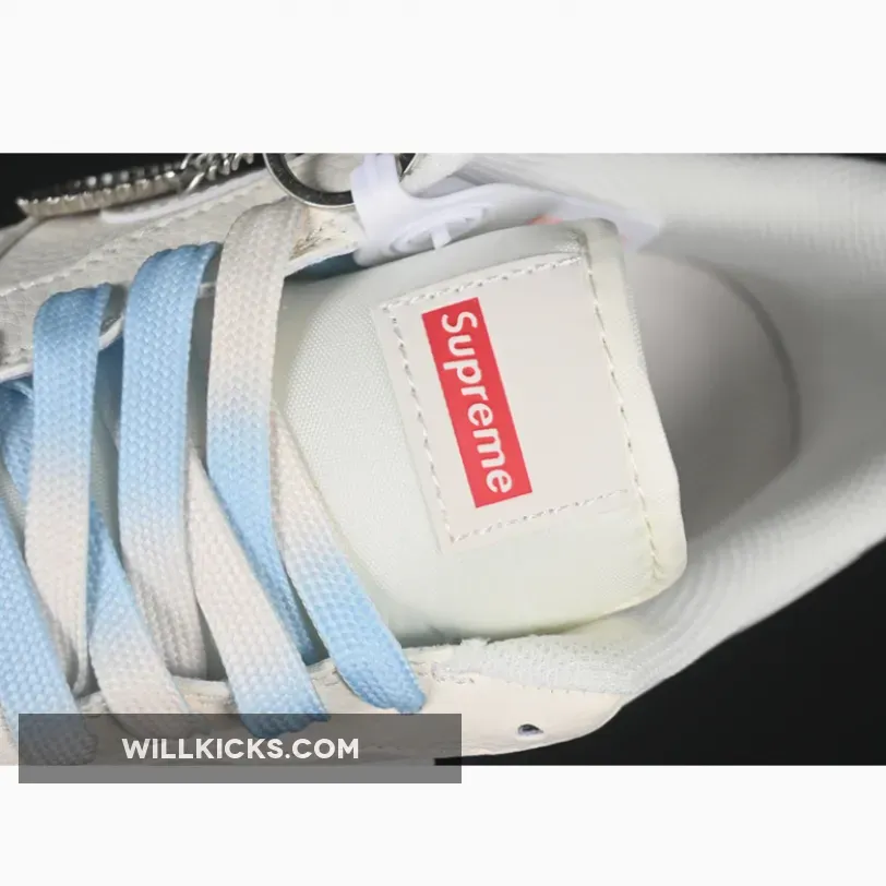 AIR FORCE 1 07 LOW SUPREME WHITE/BLUE AIR FORCE 1 07 LOW SUPREME WHITE/BLUE