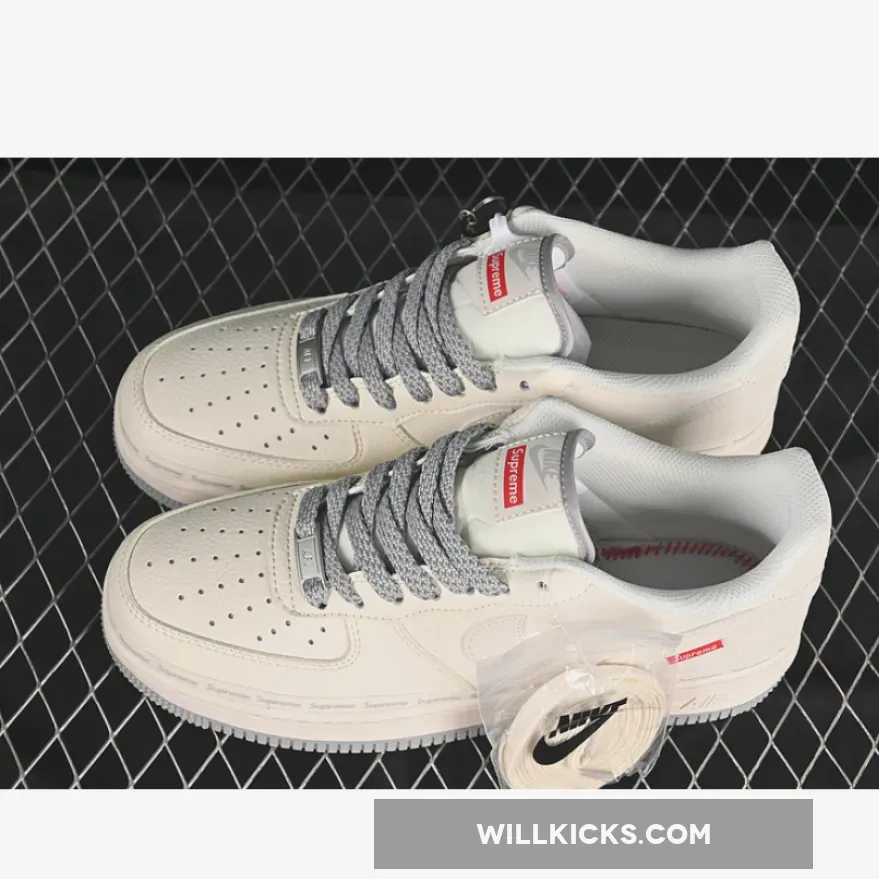 AIR FORCE 1 07 LOW SUPREME BEIGE/GREY AIR FORCE 1 07 LOW SUPREME BEIGE/GREY