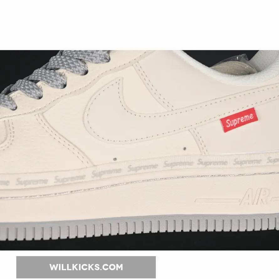AIR FORCE 1 07 LOW SUPREME BEIGE/GREY AIR FORCE 1 07 LOW SUPREME BEIGE/GREY