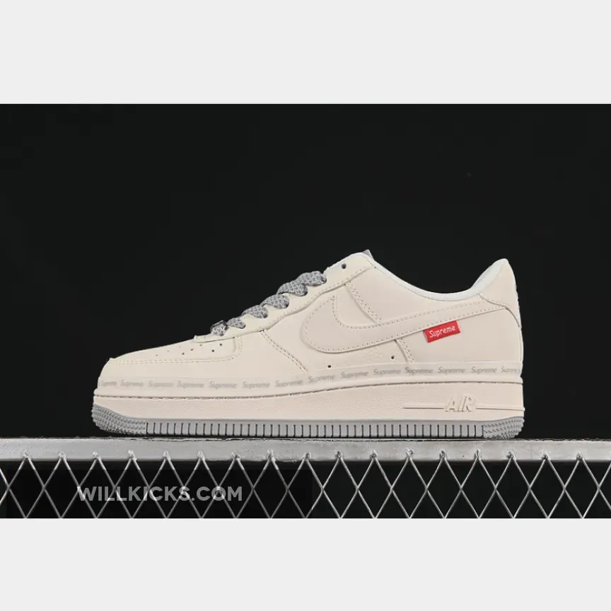 AIR FORCE 1 07 LOW SUPREME BEIGE/GREY AIR FORCE 1 07 LOW SUPREME BEIGE/GREY