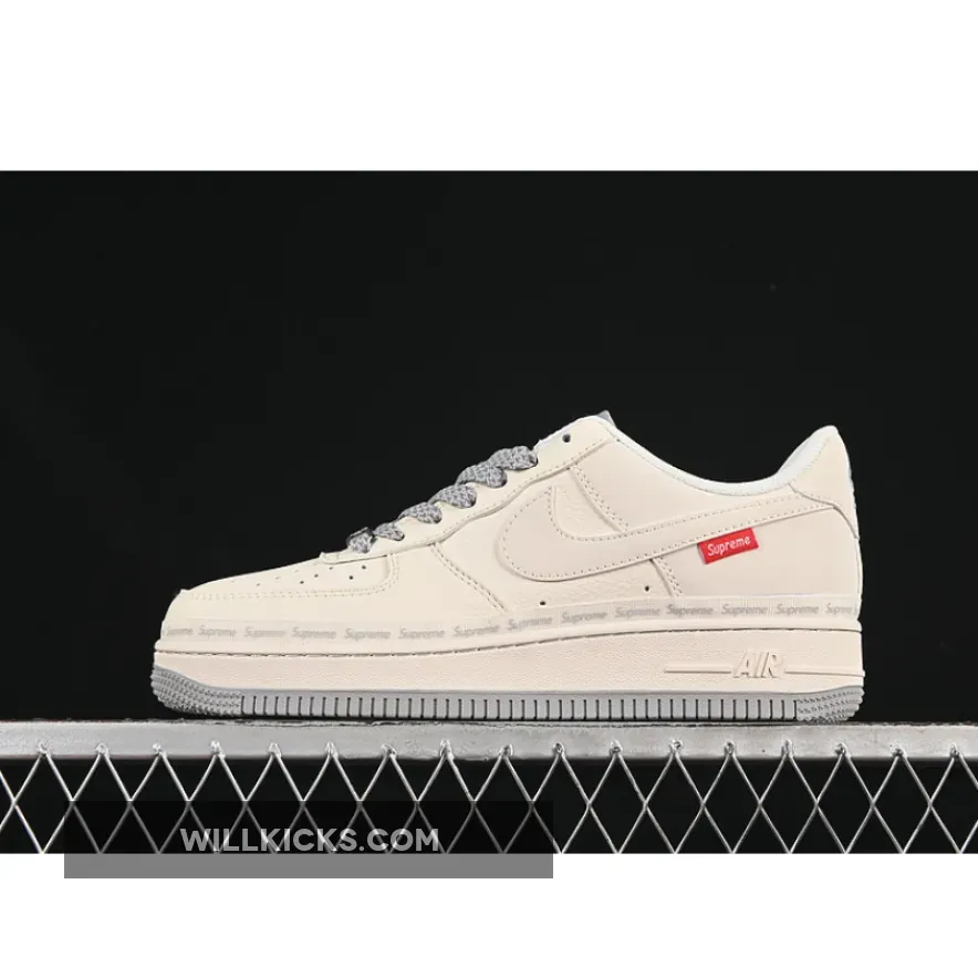 AIR FORCE 1 07 LOW SUPREME BEIGE/GREY AIR FORCE 1 07 LOW SUPREME BEIGE/GREY