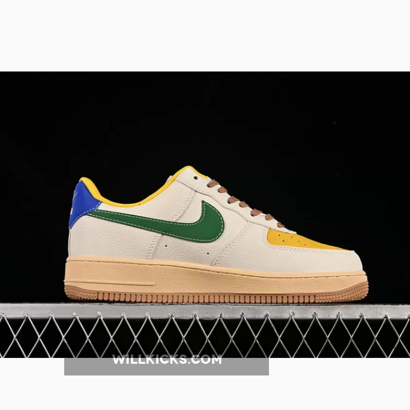 AIR FORCE 1 07 LOW UN WHITE/BROWN/GREEN/BLUE/YELLOW