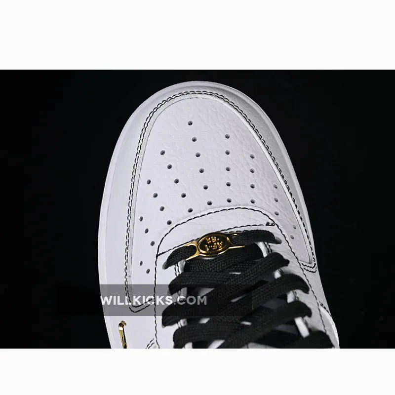 AIR FORCE 1 07 LOW WHITE/BLACK/GOLD AIR FORCE 1 07 LOW WHITE/BLACK/GOLD