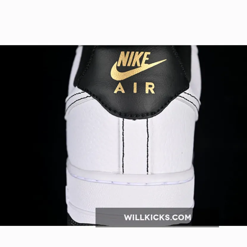 AIR FORCE 1 07 LOW WHITE/BLACK/GOLD AIR FORCE 1 07 LOW WHITE/BLACK/GOLD