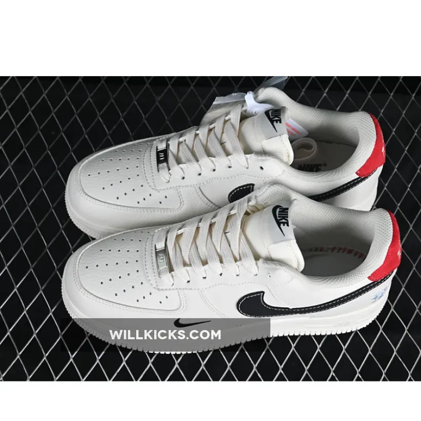 AIR FORCE 1 07 LOW WHITE/BLACK/RED AIR FORCE 1 07 LOW WHITE/BLACK/RED