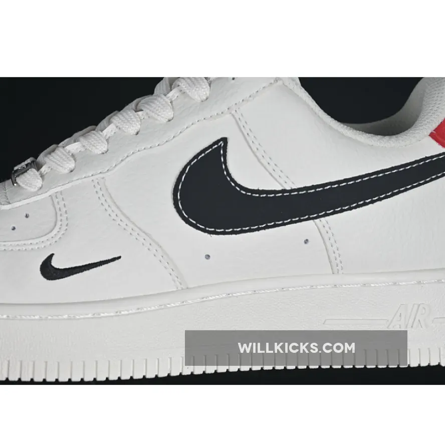 AIR FORCE 1 07 LOW WHITE/BLACK/RED AIR FORCE 1 07 LOW WHITE/BLACK/RED