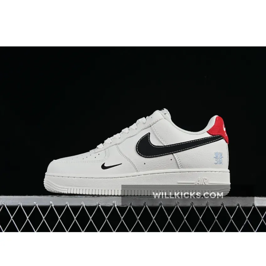 AIR FORCE 1 07 LOW WHITE/BLACK/RED AIR FORCE 1 07 LOW WHITE/BLACK/RED