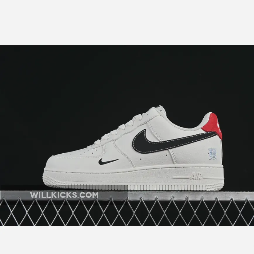 AIR FORCE 1 07 LOW WHITE/BLACK/RED AIR FORCE 1 07 LOW WHITE/BLACK/RED