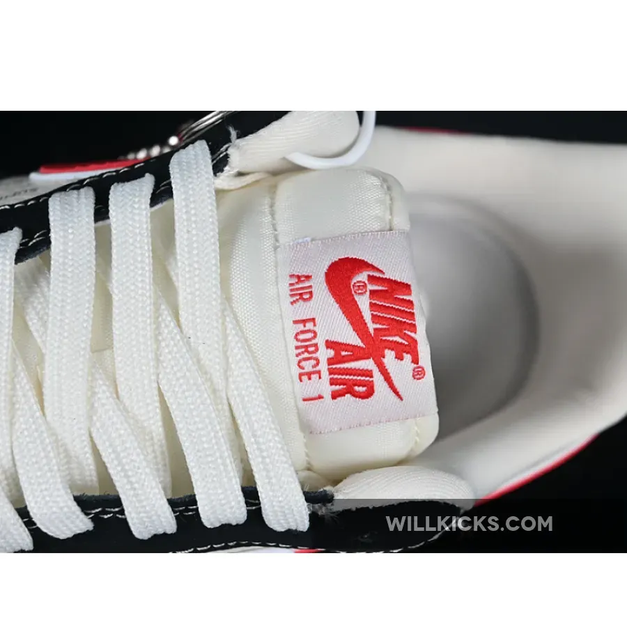 AIR FORCE 1 07 LOW WHITE/BLACK/RED AIR FORCE 1 07 LOW WHITE/BLACK/RED