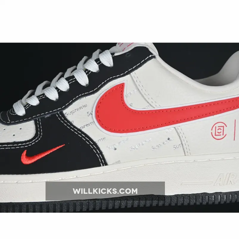 AIR FORCE 1 07 LOW WHITE/BLACK/RED AIR FORCE 1 07 LOW WHITE/BLACK/RED