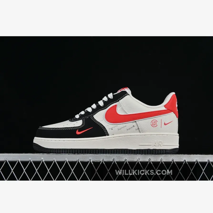AIR FORCE 1 07 LOW WHITE/BLACK/RED AIR FORCE 1 07 LOW WHITE/BLACK/RED