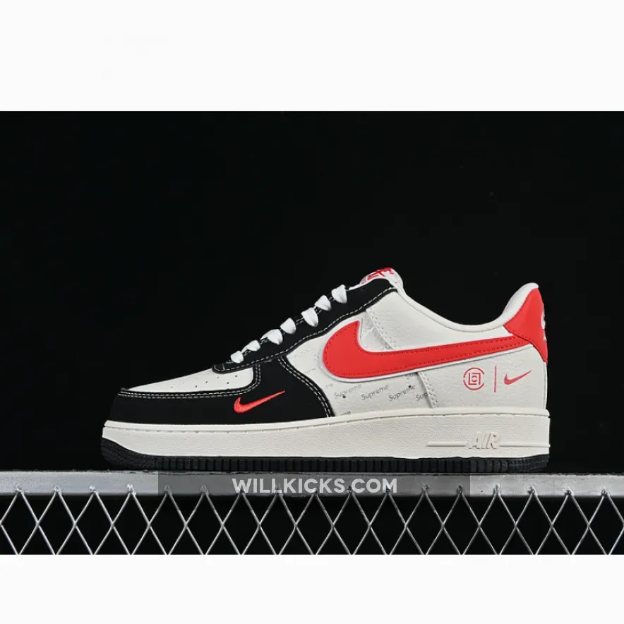 AIR FORCE 1 07 LOW WHITE/BLACK/RED AIR FORCE 1 07 LOW WHITE/BLACK/RED