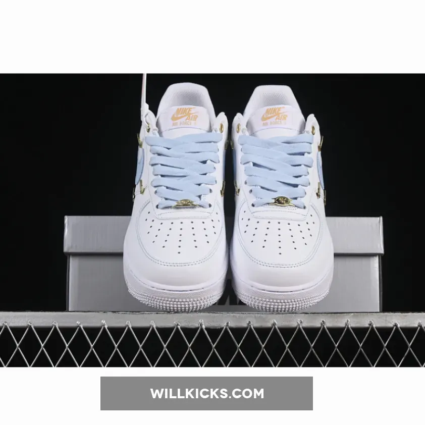 AIR FORCE 1 07 LOW WHITE/BLUE/GOLD AIR FORCE 1 07 LOW WHITE/BLUE/GOLD