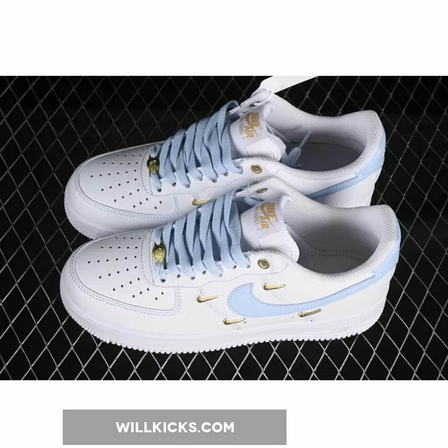 AIR FORCE 1 07 LOW WHITE/BLUE/GOLD AIR FORCE 1 07 LOW WHITE/BLUE/GOLD