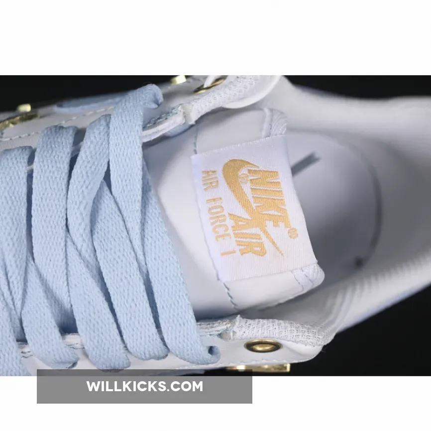 AIR FORCE 1 07 LOW WHITE/BLUE/GOLD AIR FORCE 1 07 LOW WHITE/BLUE/GOLD
