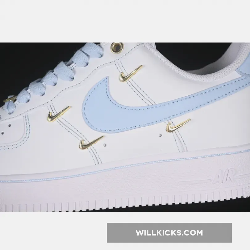 AIR FORCE 1 07 LOW WHITE/BLUE/GOLD AIR FORCE 1 07 LOW WHITE/BLUE/GOLD