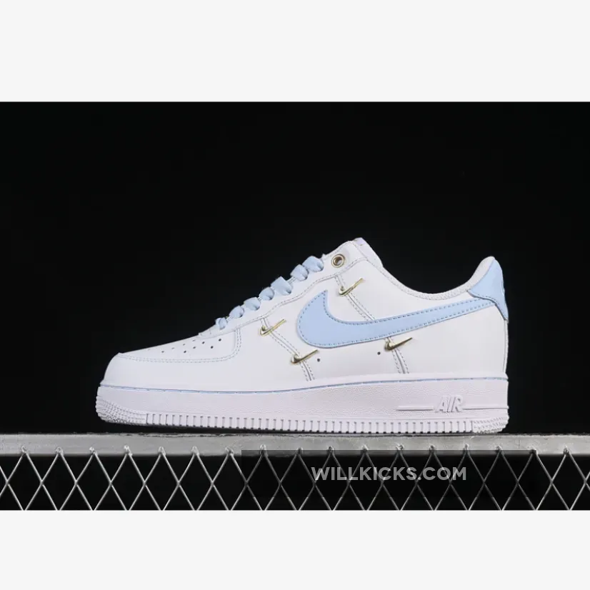 AIR FORCE 1 07 LOW WHITE/BLUE/GOLD AIR FORCE 1 07 LOW WHITE/BLUE/GOLD