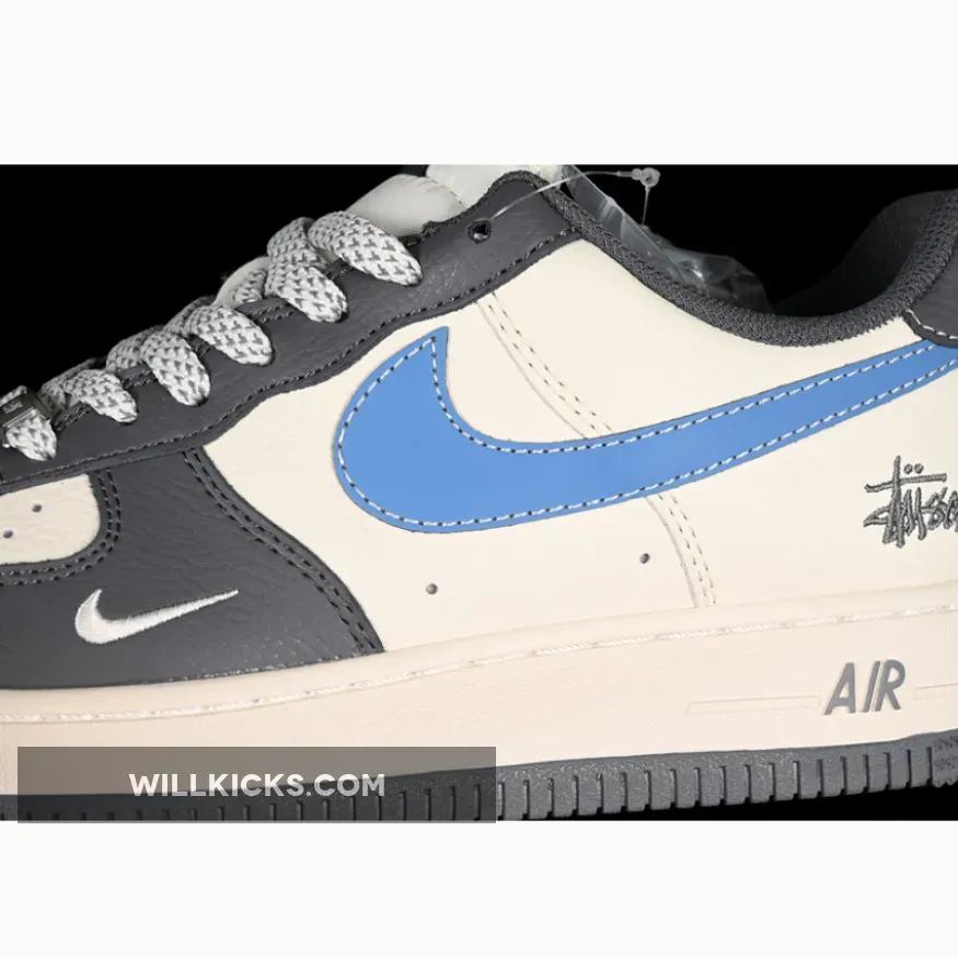AIR FORCE 1 07 LOW WHITE/BLUE/GREY AIR FORCE 1 07 LOW WHITE/BLUE/GREY