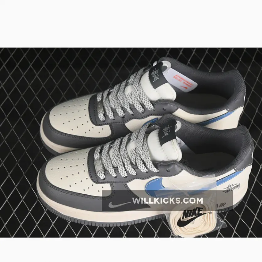 AIR FORCE 1 07 LOW WHITE/BLUE/GREY AIR FORCE 1 07 LOW WHITE/BLUE/GREY
