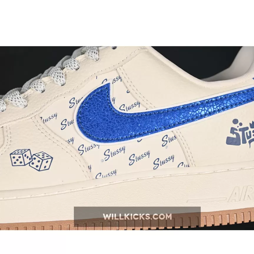 AIR FORCE 1 07 LOW WHITE/BLUE/GREY AIR FORCE 1 07 LOW WHITE/BLUE/GREY
