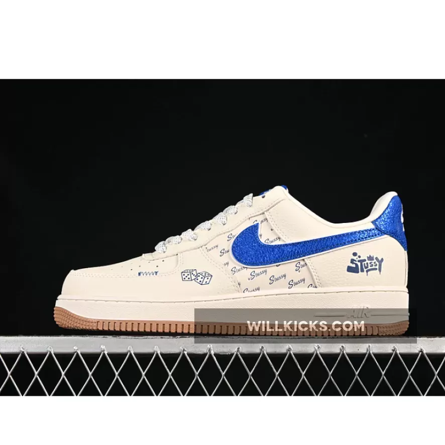AIR FORCE 1 07 LOW WHITE/BLUE/GREY AIR FORCE 1 07 LOW WHITE/BLUE/GREY