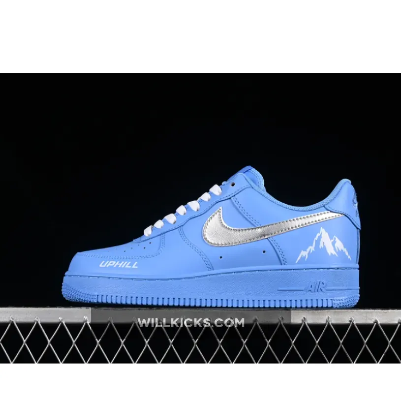 AIR FORCE 1 07 LOW WHITE/BLUE/SILVER