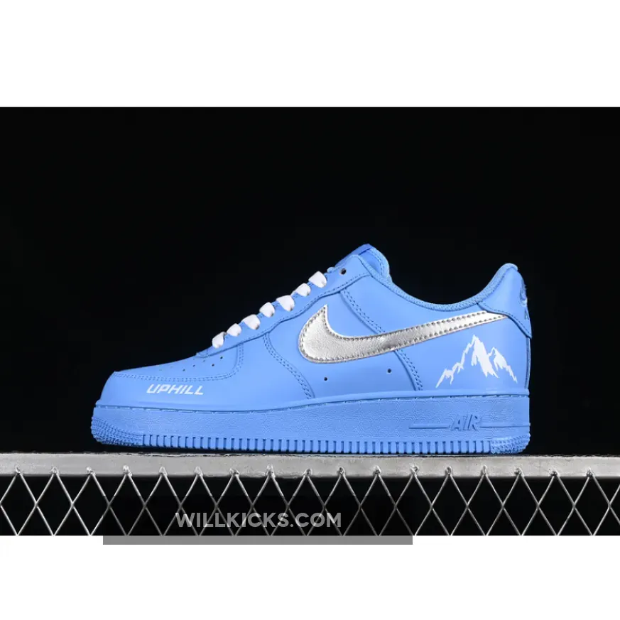 AIR FORCE 1 07 LOW WHITE/BLUE/SILVER AIR FORCE 1 07 LOW WHITE/BLUE/SILVER