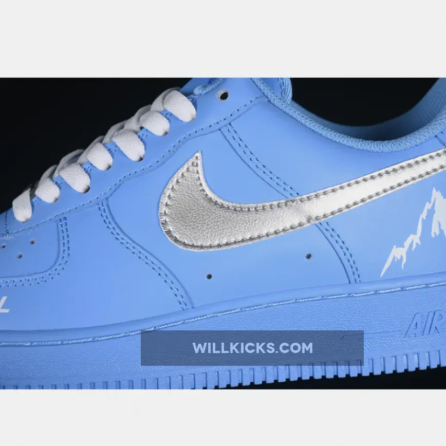 AIR FORCE 1 07 LOW WHITE/BLUE/SILVER AIR FORCE 1 07 LOW WHITE/BLUE/SILVER