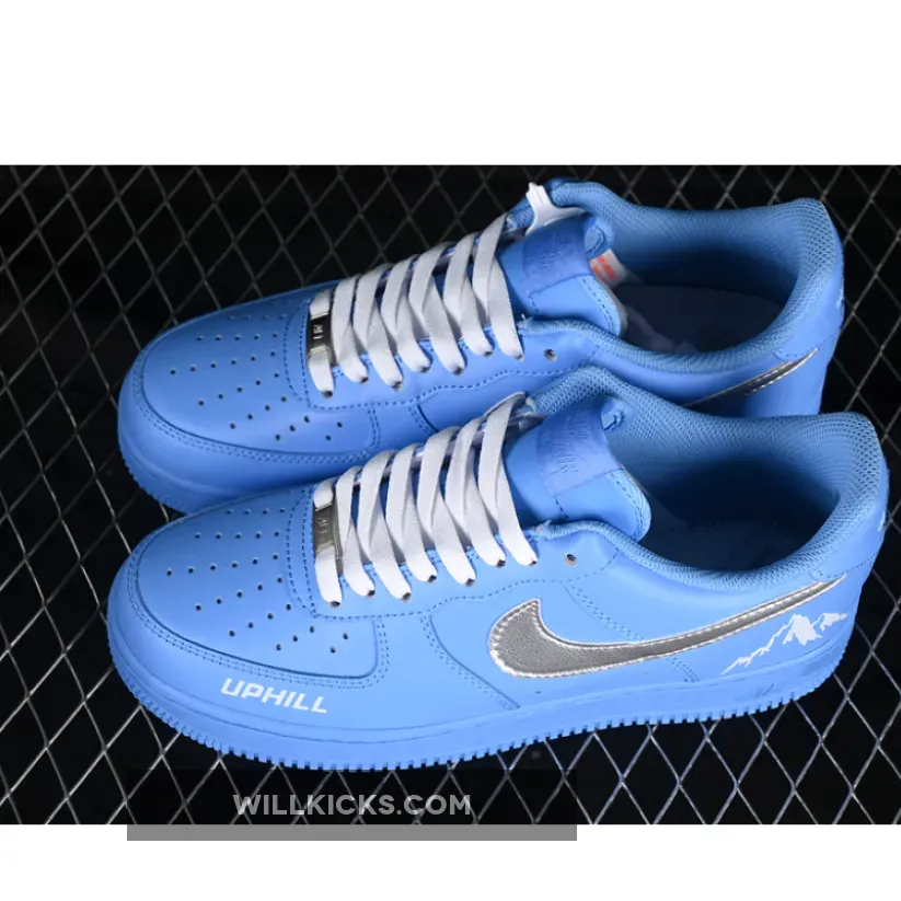 AIR FORCE 1 07 LOW WHITE/BLUE/SILVER AIR FORCE 1 07 LOW WHITE/BLUE/SILVER