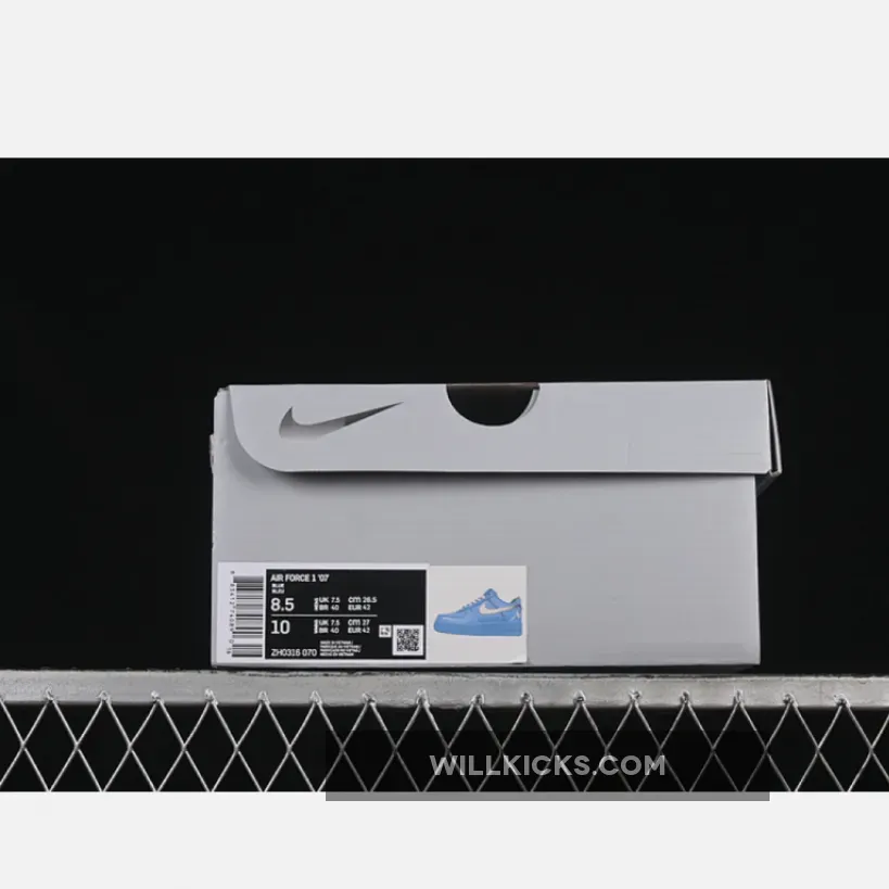 AIR FORCE 1 07 LOW WHITE/BLUE/SILVER AIR FORCE 1 07 LOW WHITE/BLUE/SILVER