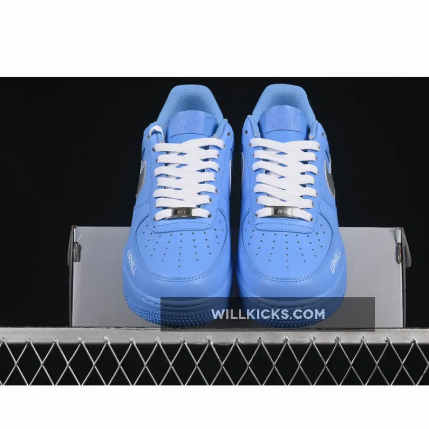 AIR FORCE 1 07 LOW WHITE/BLUE/SILVER AIR FORCE 1 07 LOW WHITE/BLUE/SILVER