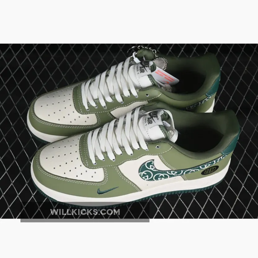 AIR FORCE 1 07 LOW WHITE/GREEN AIR FORCE 1 07 LOW WHITE/GREEN