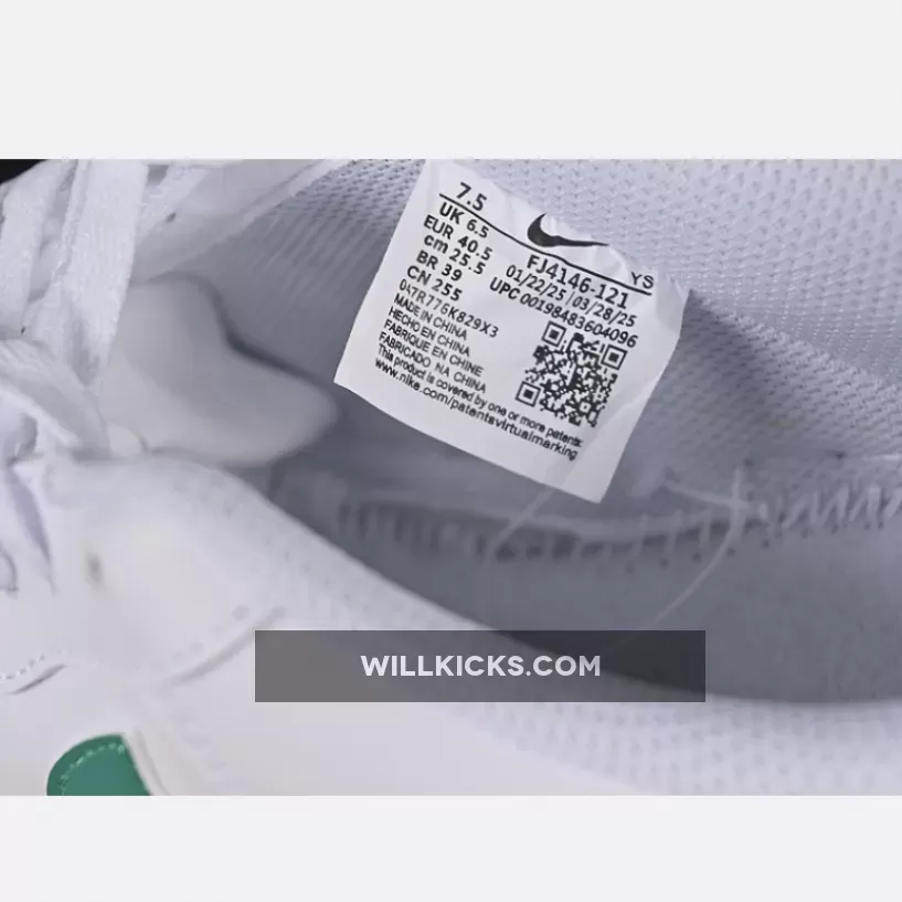 AIR FORCE 1 07 LOW WHITE/GREEN AIR FORCE 1 07 LOW WHITE/GREEN