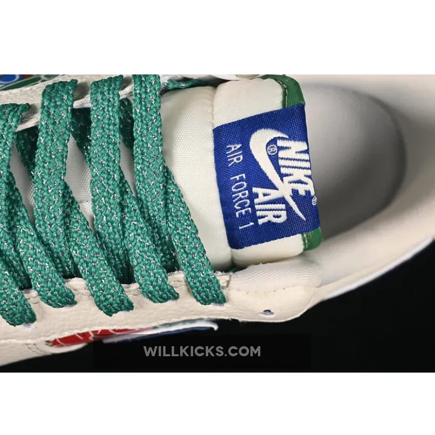 AIR FORCE 1 07 LOW WHITE/GREEN/BLUE AIR FORCE 1 07 LOW WHITE/GREEN/BLUE