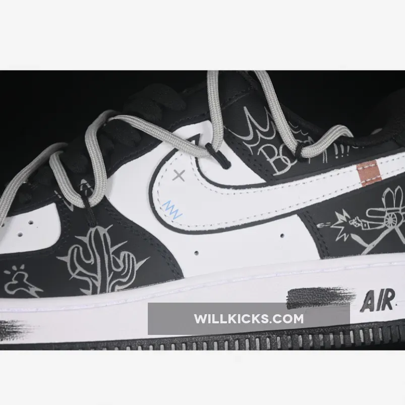 AIR FORCE 1 07 LOW WHITE/GREY/BLACK AIR FORCE 1 07 LOW WHITE/GREY/BLACK