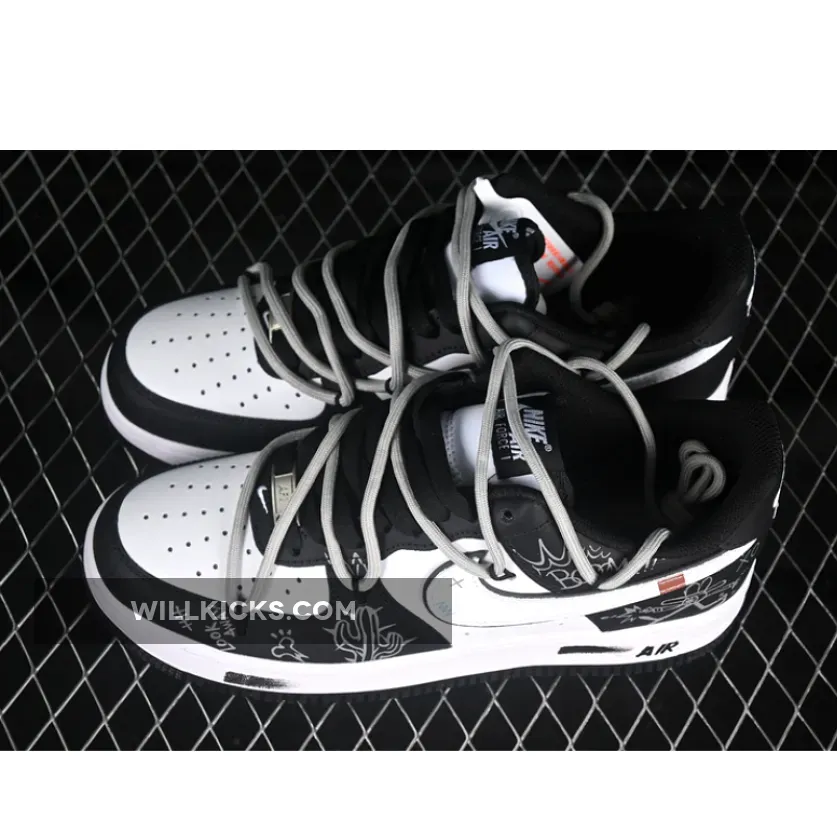 AIR FORCE 1 07 LOW WHITE/GREY/BLACK AIR FORCE 1 07 LOW WHITE/GREY/BLACK