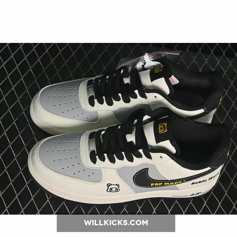 AIR FORCE 1 07 LOW WHITE/GREY/BLACK AIR FORCE 1 07 LOW WHITE/GREY/BLACK